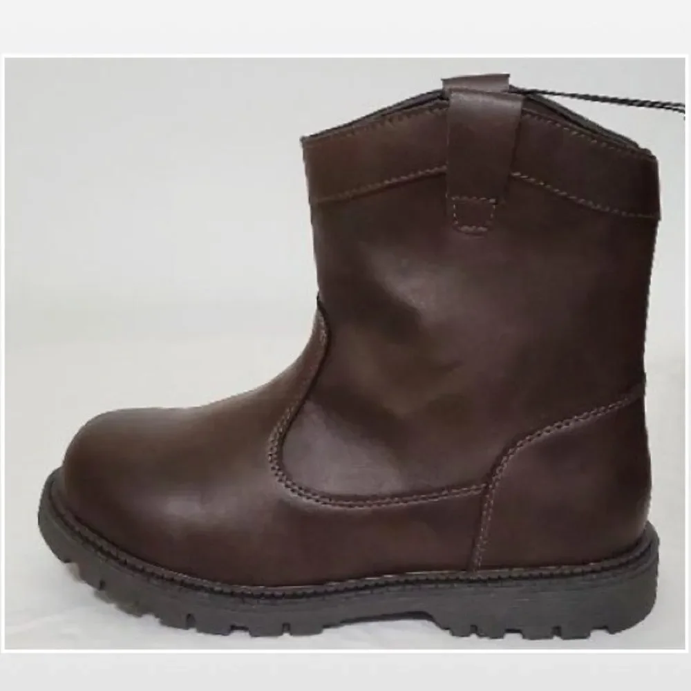 New Brown Boots Kid Boy Western Shoes